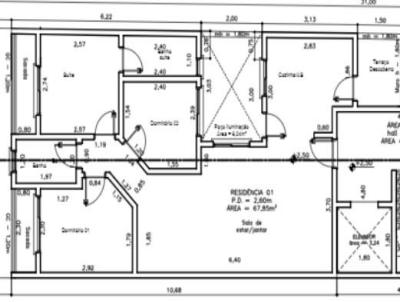 Apartamento sem Condomínio para Venda, em Santo André, bairro Jardim Santo Antônio, 3 dormitórios, 1 banheiro, 1 suíte, 1 vaga